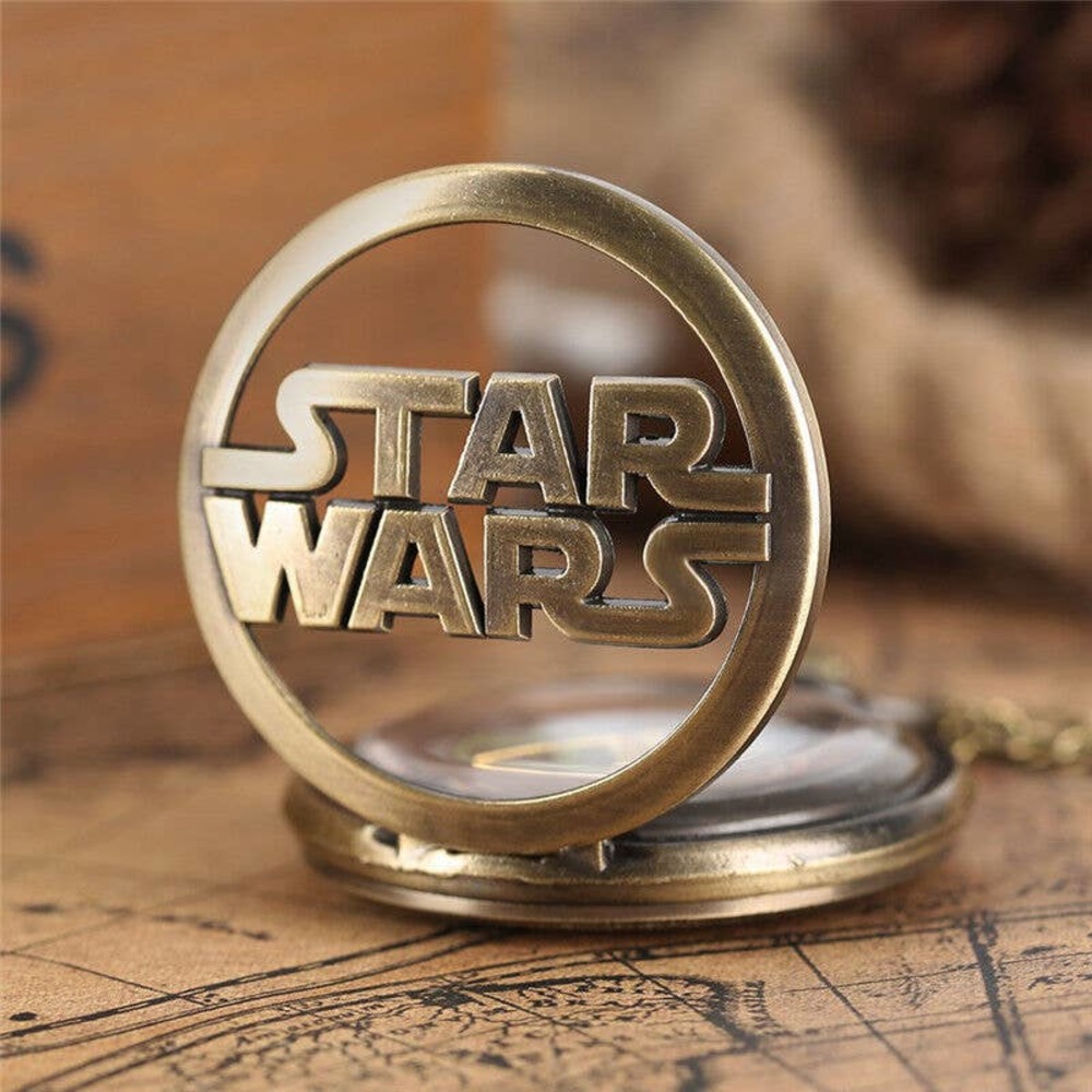 Star Wars NEW Pocket Watch Antique Bronze Fan Gift Pendant Movie - Picture 3 of 6